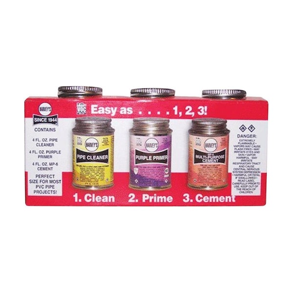 Harvey Oatey Clear Solvent Kit for PVC & CPVC 4 oz 4905121 - main